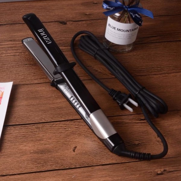 INNZA Salon Flat Iron Hair Straightener, Dual Voltage Flat Iron with Automatic Shut-Off, with 10s Fast Heating