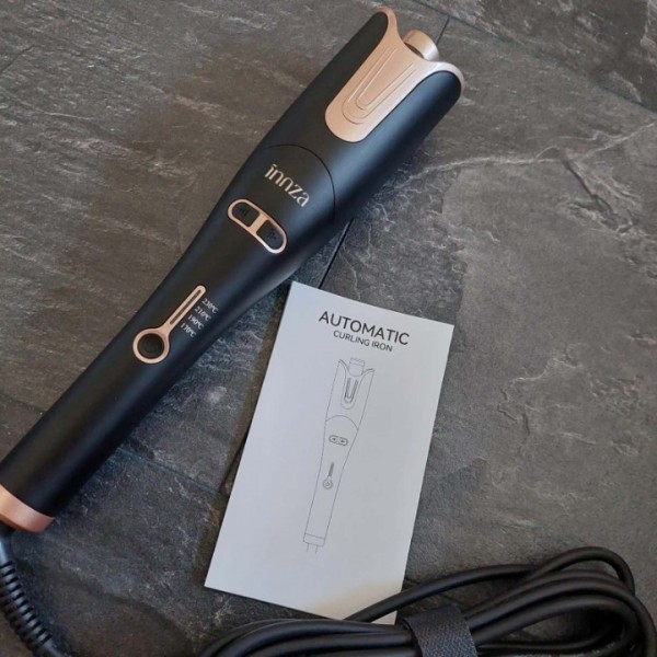 INNZA Hair Curler Curling Wand Ceramic Curling Tongs Curling Iron Curling Wand, Adjustable Temperature, Heat Resistant Glove Hair Styling Tool for Long Thick Thin Hair